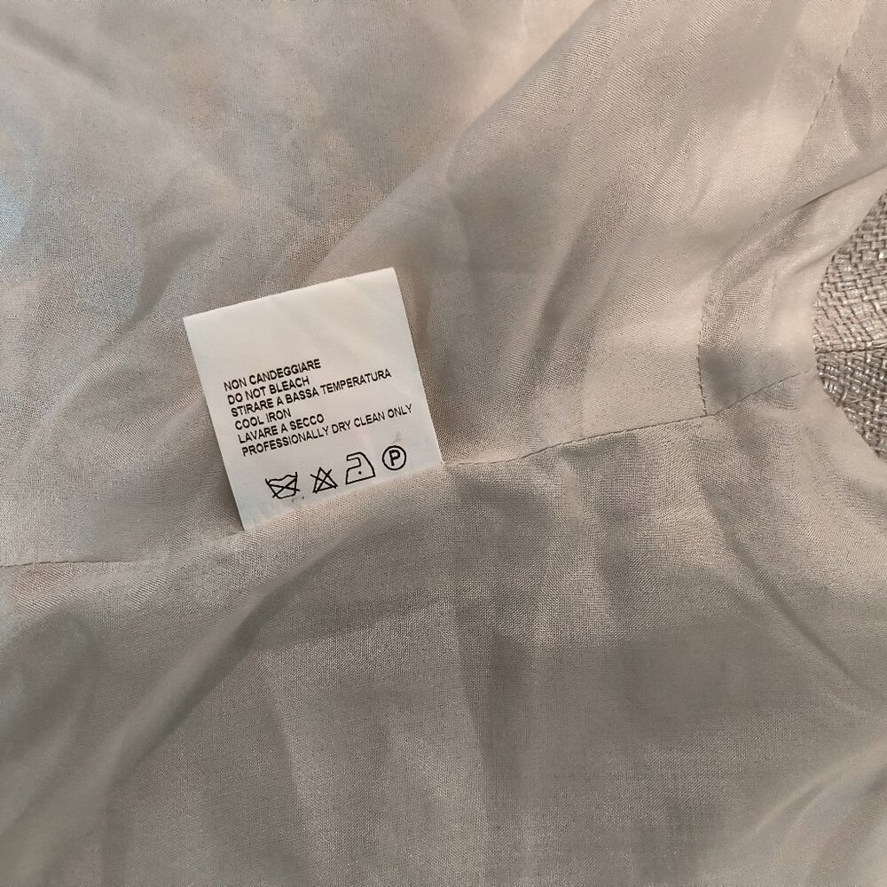 Luca Luca  Silver shimmery top and skirt  Italy size 40 - Picture 9 of 11